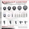 Service Caster 35 Inch Thermoplastic  Rubber Wheel Swivel 58 Inch Threaded Stem Caster Set 2 Brakes SCC SCC-TS20S3514-TPRB-58212-2-TLB-2 - alternate 3